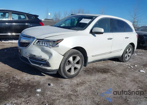 2014 Acura Mdx из США, поврежденный, VIN 5FRYD4H22EB006930